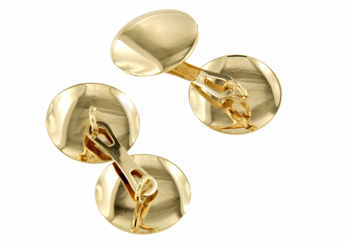 CAJU double cufflinks in 18k yellow gold