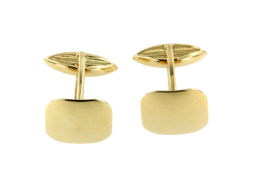 PINTO cufflink in 18-karat yellow gold, square shape
