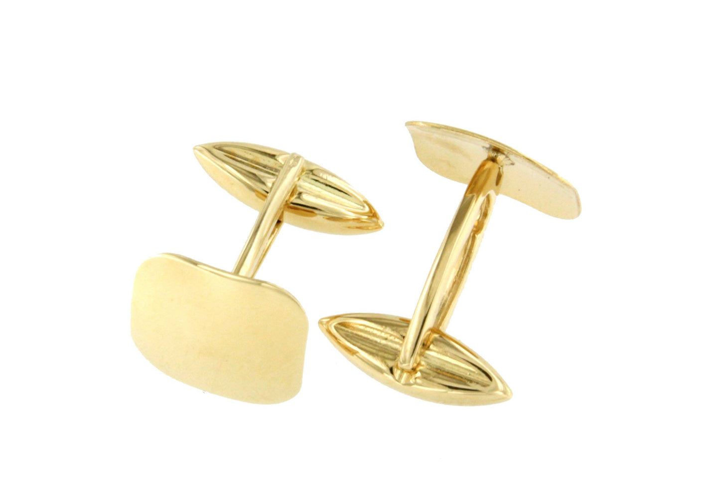 PINTO cufflink in 18-karat yellow gold, square shape