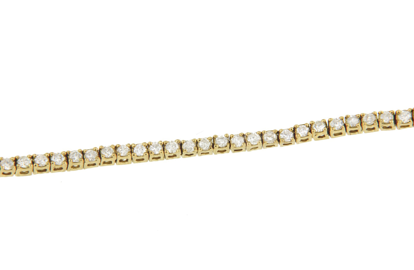 Pulsera riviere ZEZENA en oro amarillo de 18 kilates con brillantes