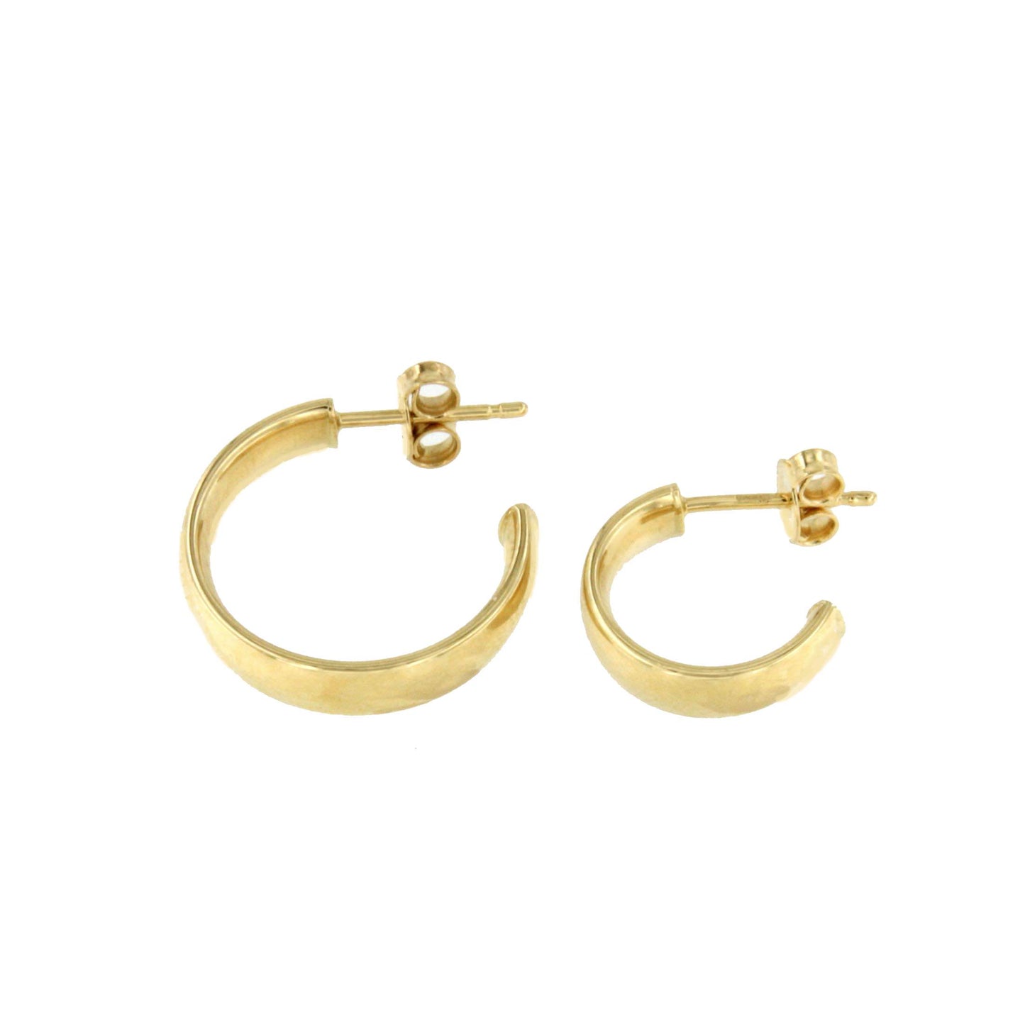 LEADER pendant hoops or rings in 18k yellow gold