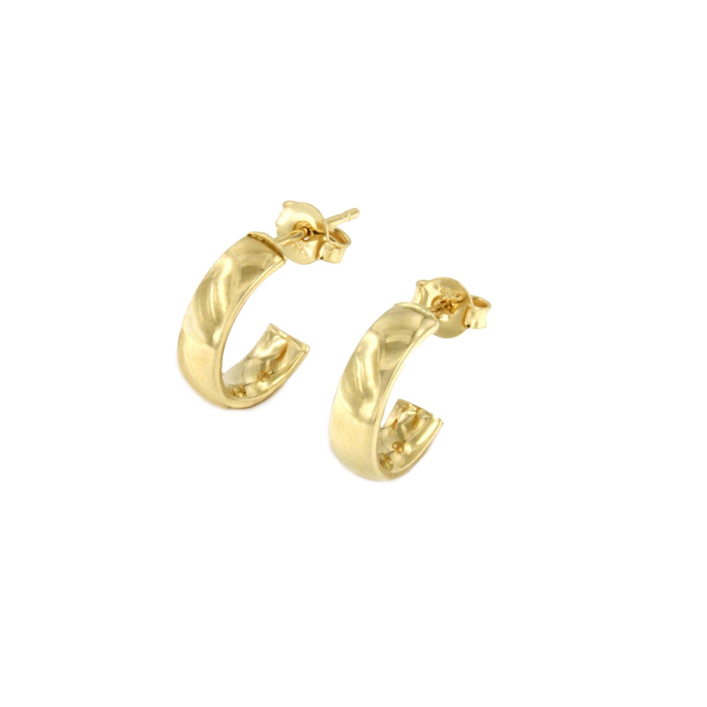 LEADER pendant hoops or rings in 18k yellow gold
