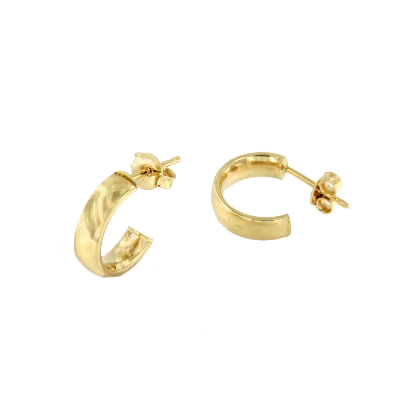 LEADER pendant hoops or rings in 18k yellow gold