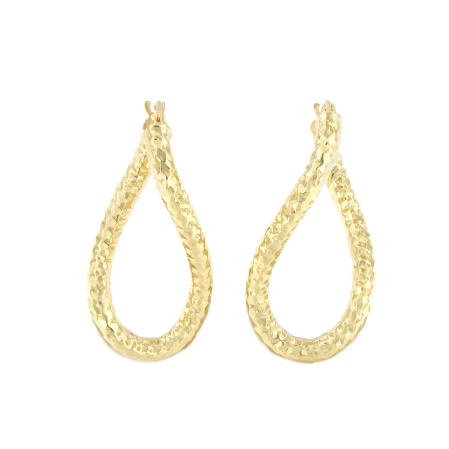 SNAIL pendant, twisted hoop in 18k yellow gold