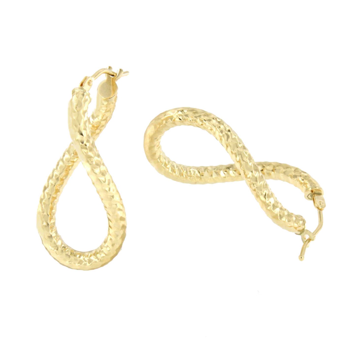 SNAIL pendant, twisted hoop in 18k yellow gold