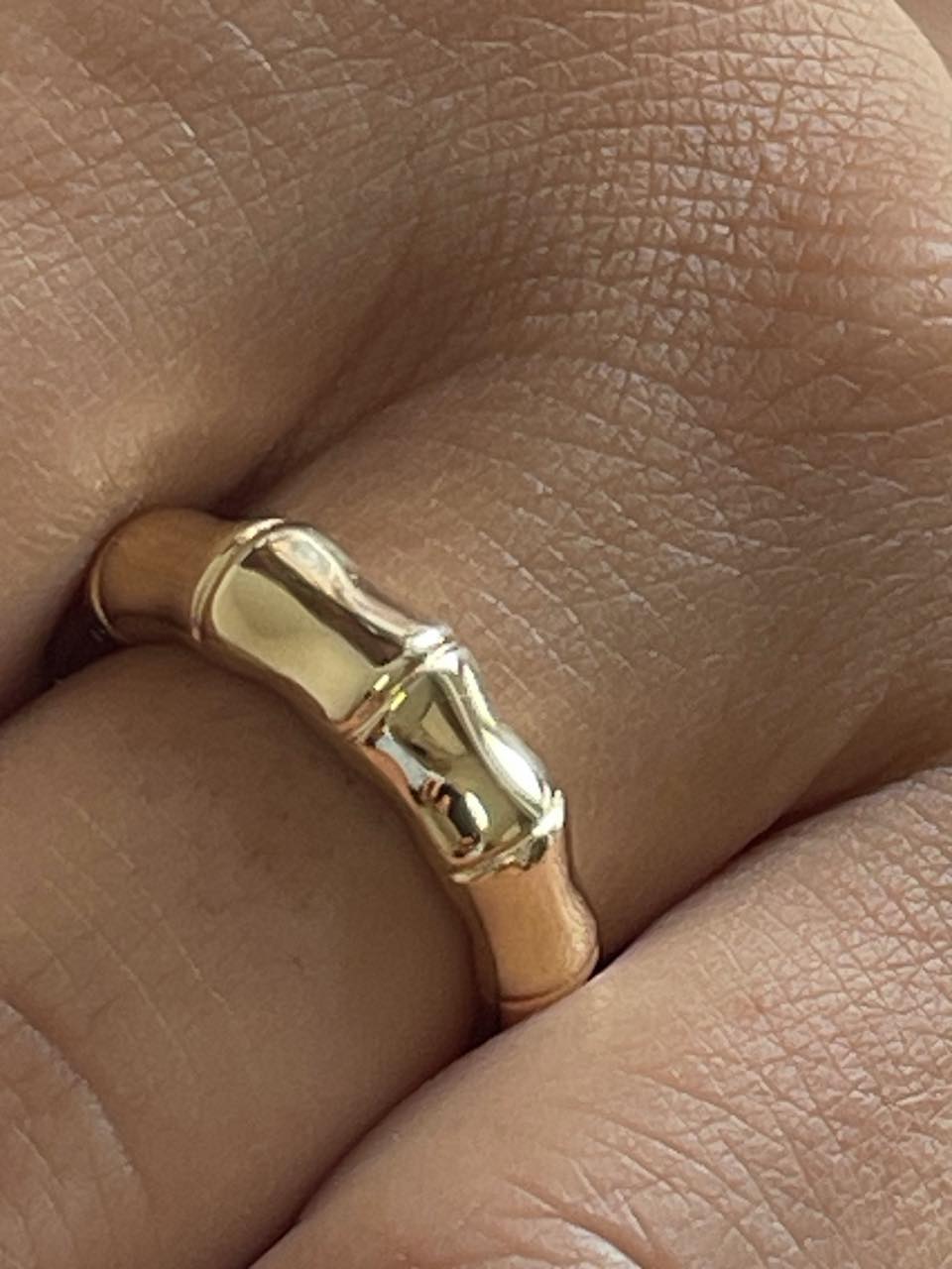 FANDANGO ring in plain 18-karat yellow gold