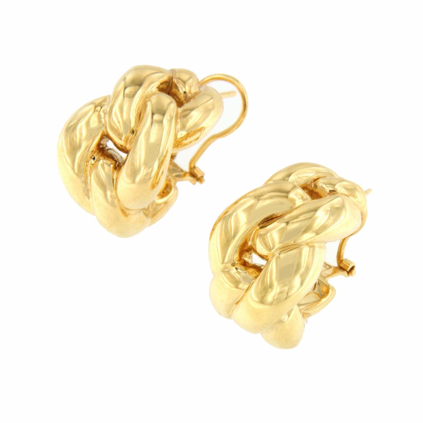 Pendiente AZAFRAN estilo barbado en oro amarillo de 18 kilates