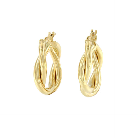 PRIMOR earrings, twisted hoops or rings in 18k yellow gold