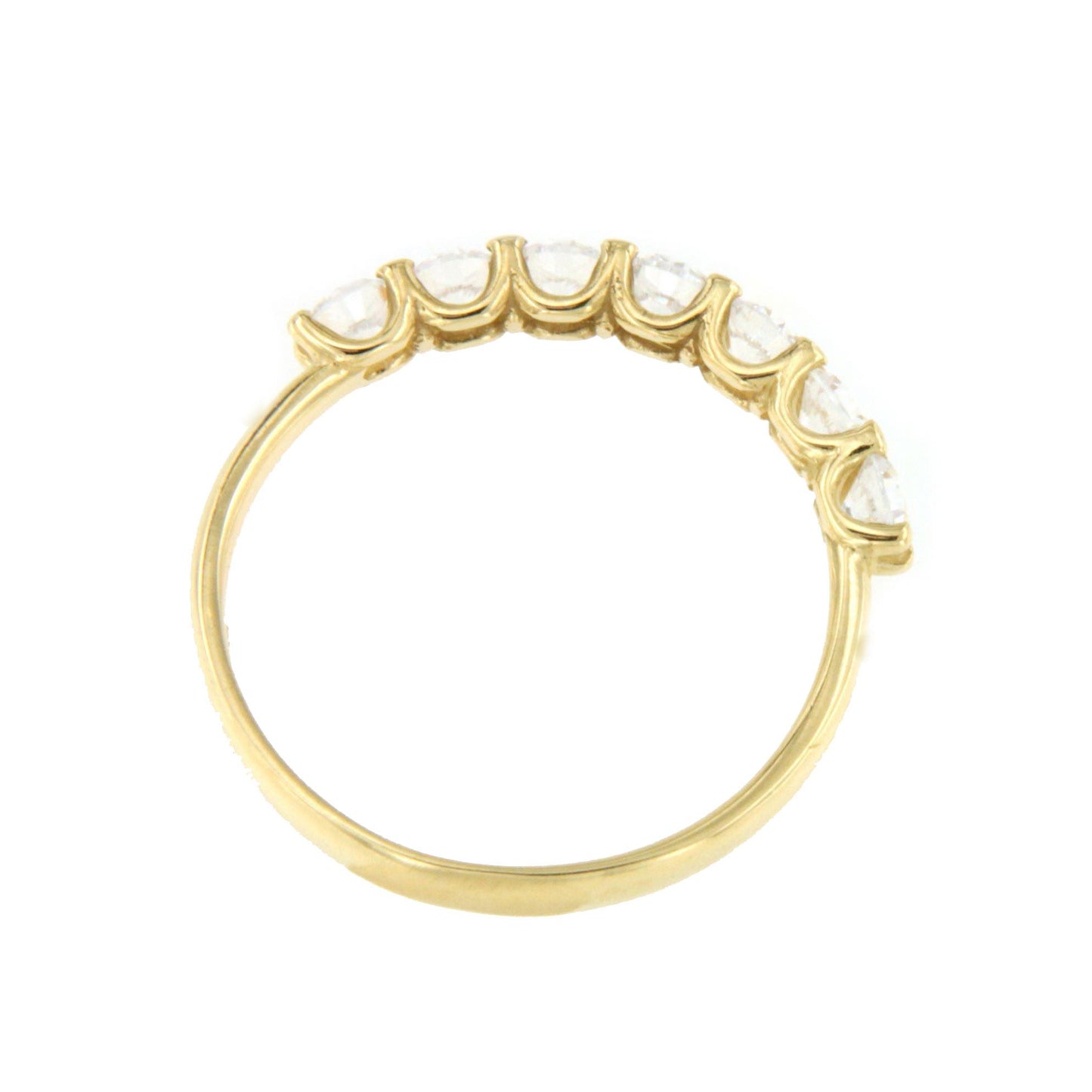 Geranium ring, a zirconia band in 18-karat yellow gold