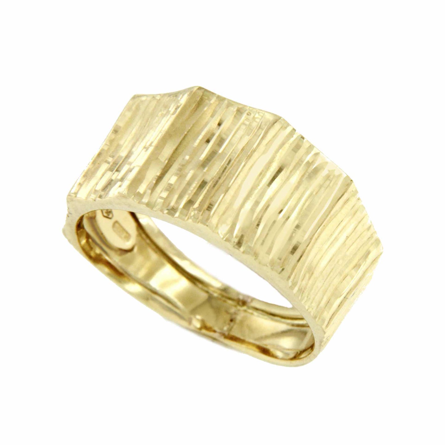 Anillo LIRIO lucido en oro amarillo de 18 kilates