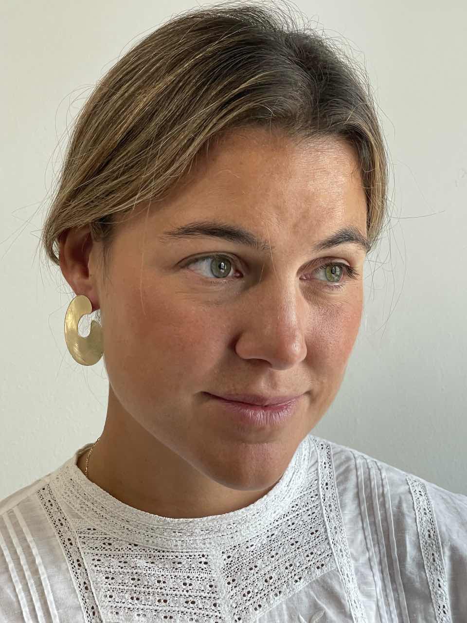 Large MARGARITA earrings in 18k yellow gold