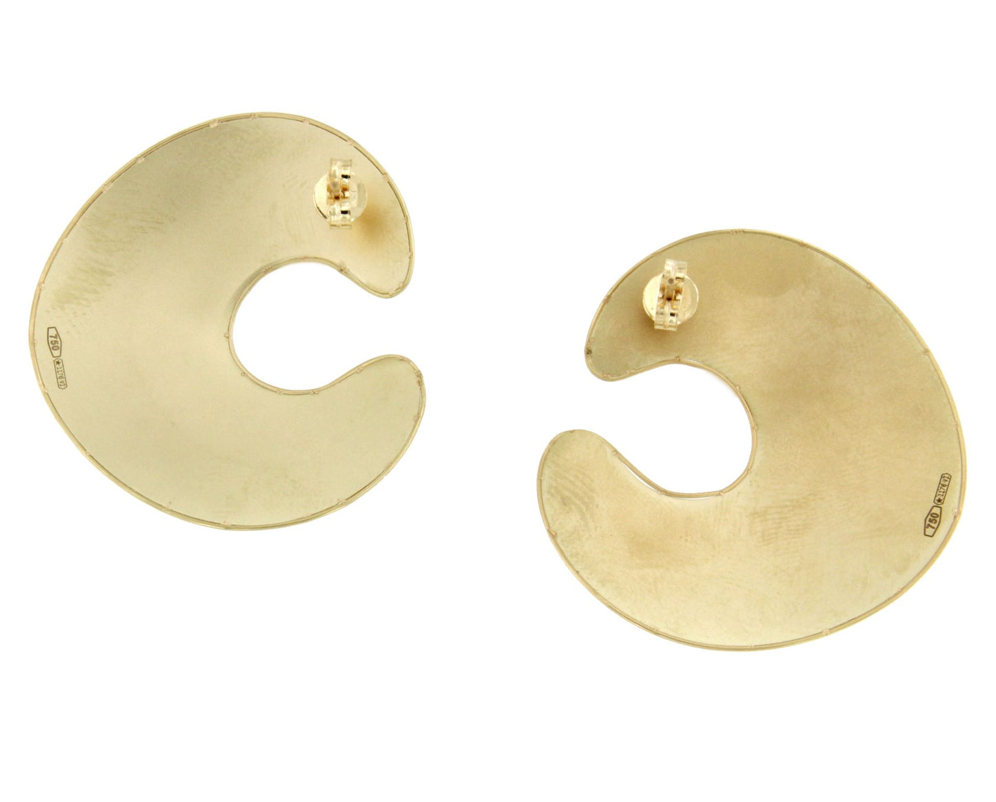 Large MARGARITA earrings in 18k yellow gold