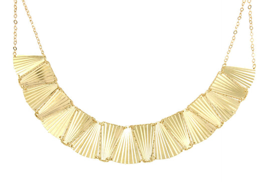 Articulated LAVENDER choker in 18-karat yellow gold