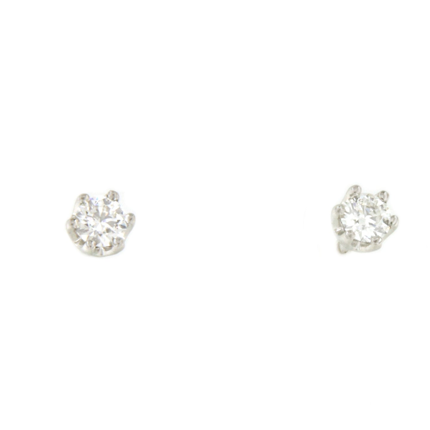 Pendientes BEZIERS dormilones en brillantes en oro blanco de 18 ktes