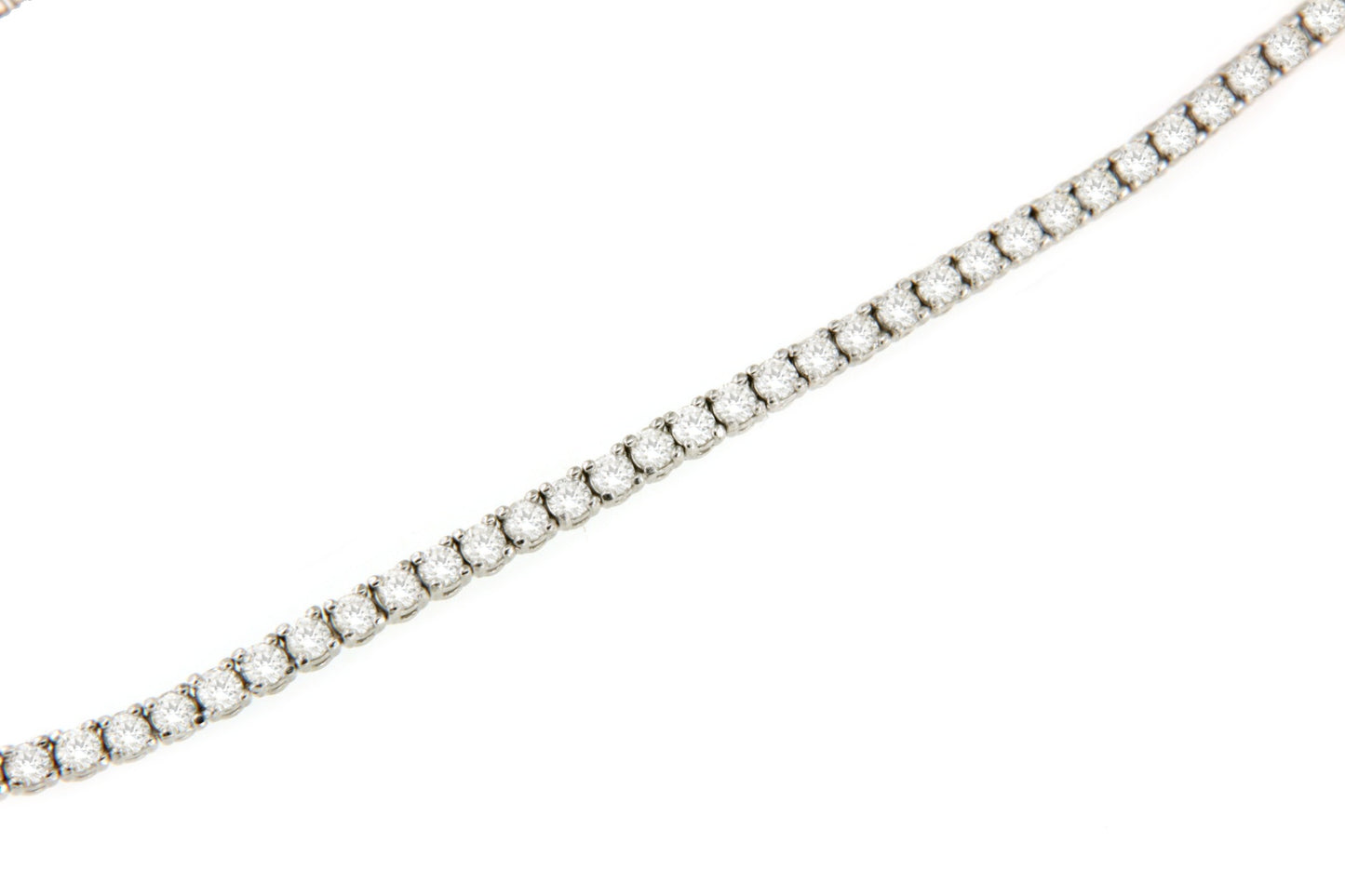 Pulsera LE MANS riviere ajustable de brillantes en oro blanco 18 ktes.