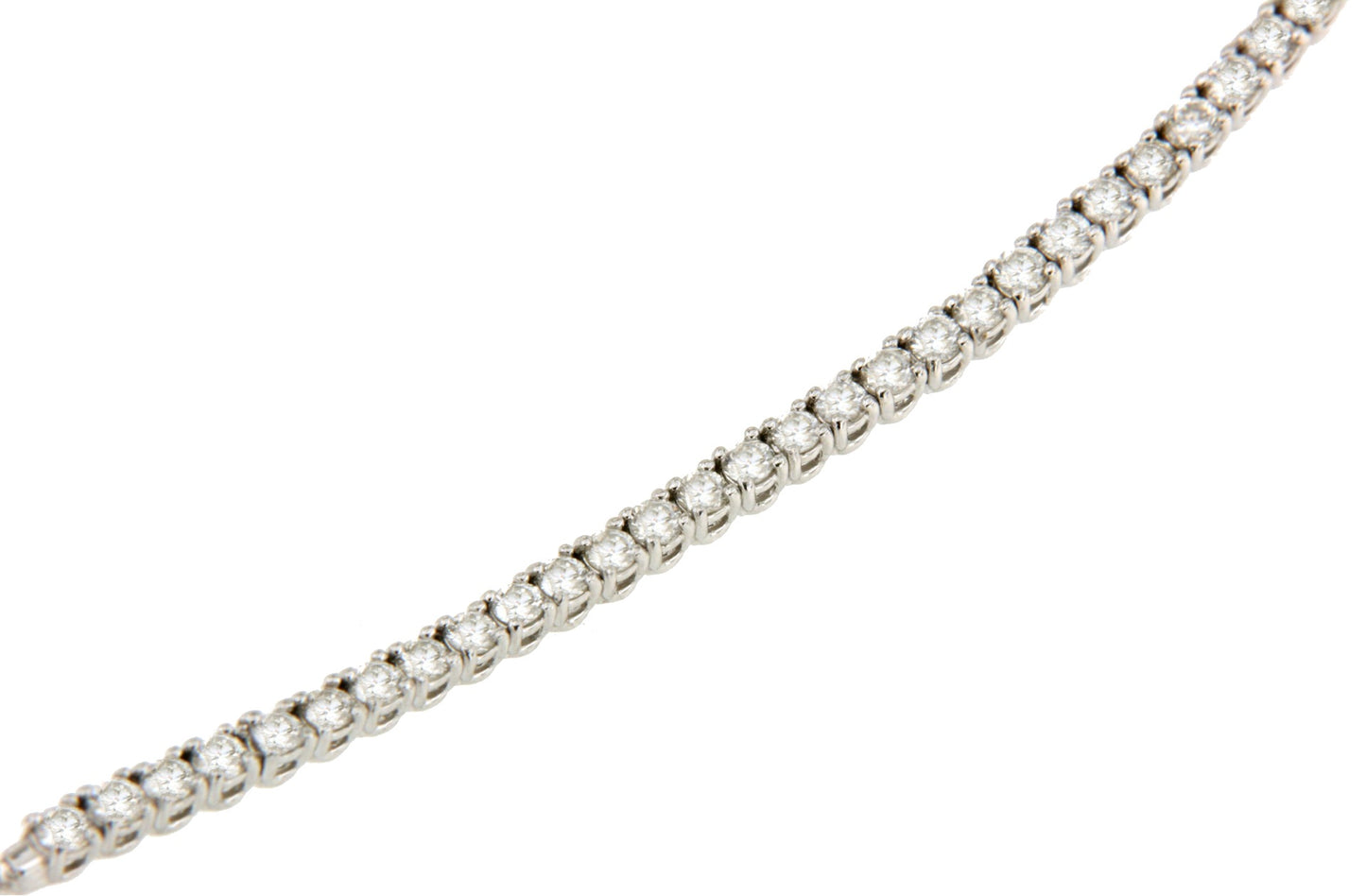 Pulsera ALBI riviere ajustable en oro blanco de 18 ktes con brillantes.