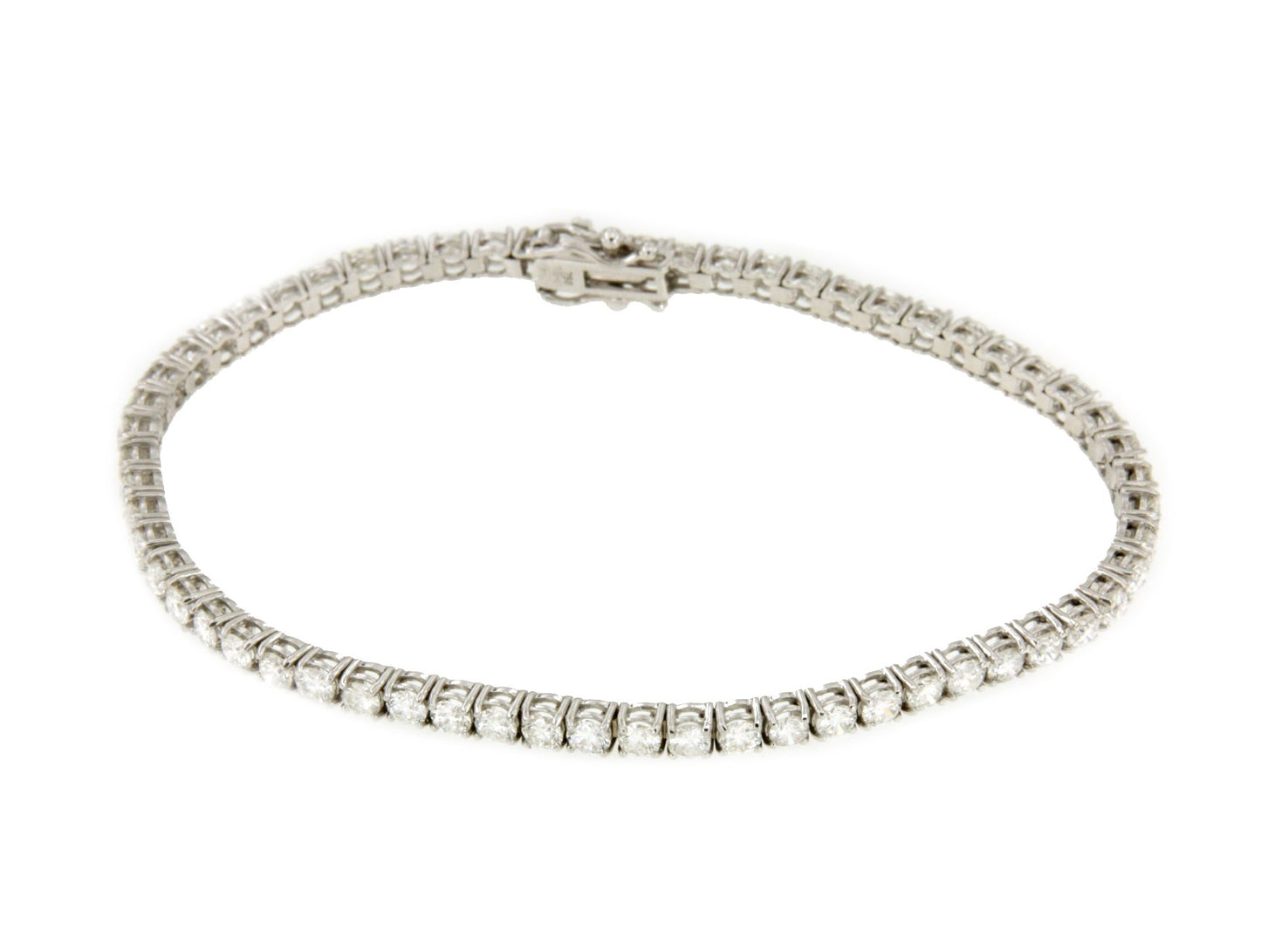 Pulsera CHERBOURG riviere de brillantes en oro blanco 18 ktes