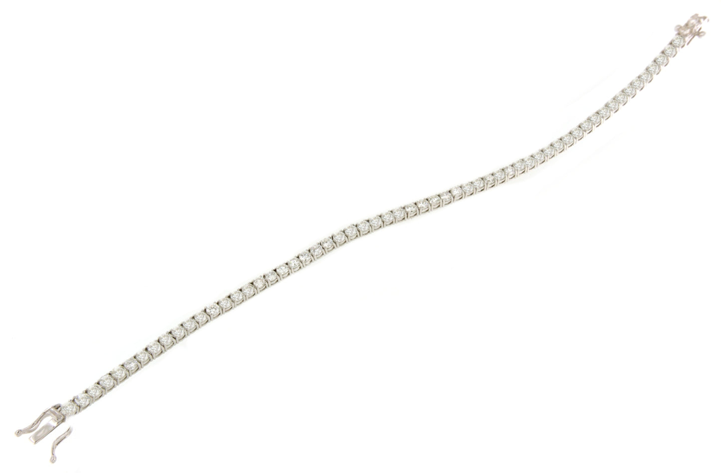Pulsera CHERBOURG riviere de brillantes en oro blanco 18 ktes
