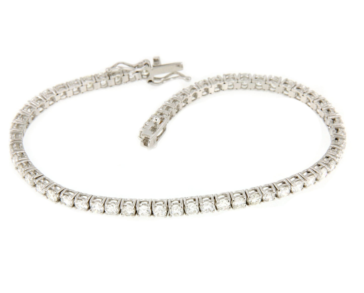 Pulsera CHERBOURG riviere de brillantes en oro blanco 18 ktes