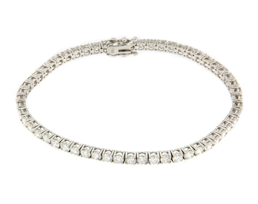 EVREUX diamond riviere bracelet in 18-karat white gold