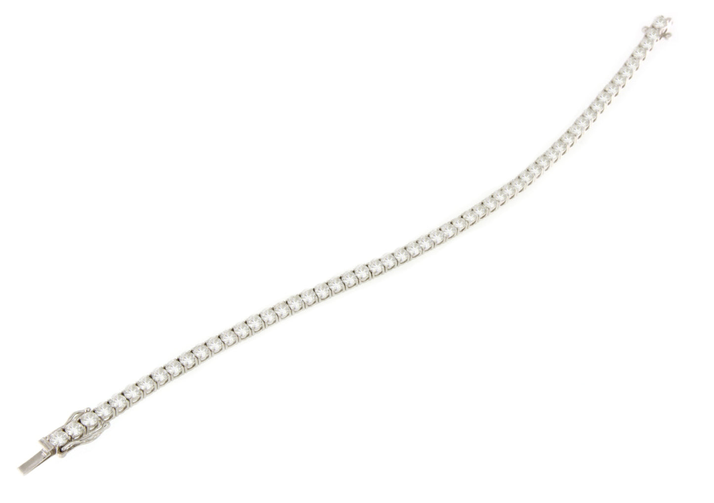 Pulsera EVREUX riviere de brillantes en oro blanco de 18 kilates