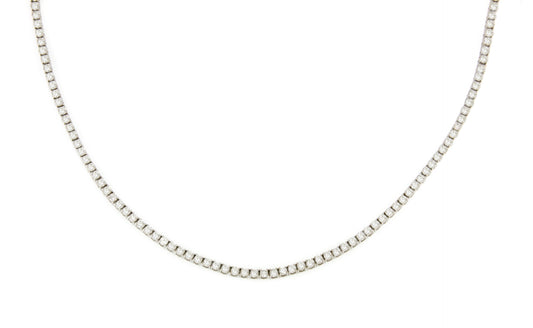 MENDE riviere choker with diamond in 18k white gold.