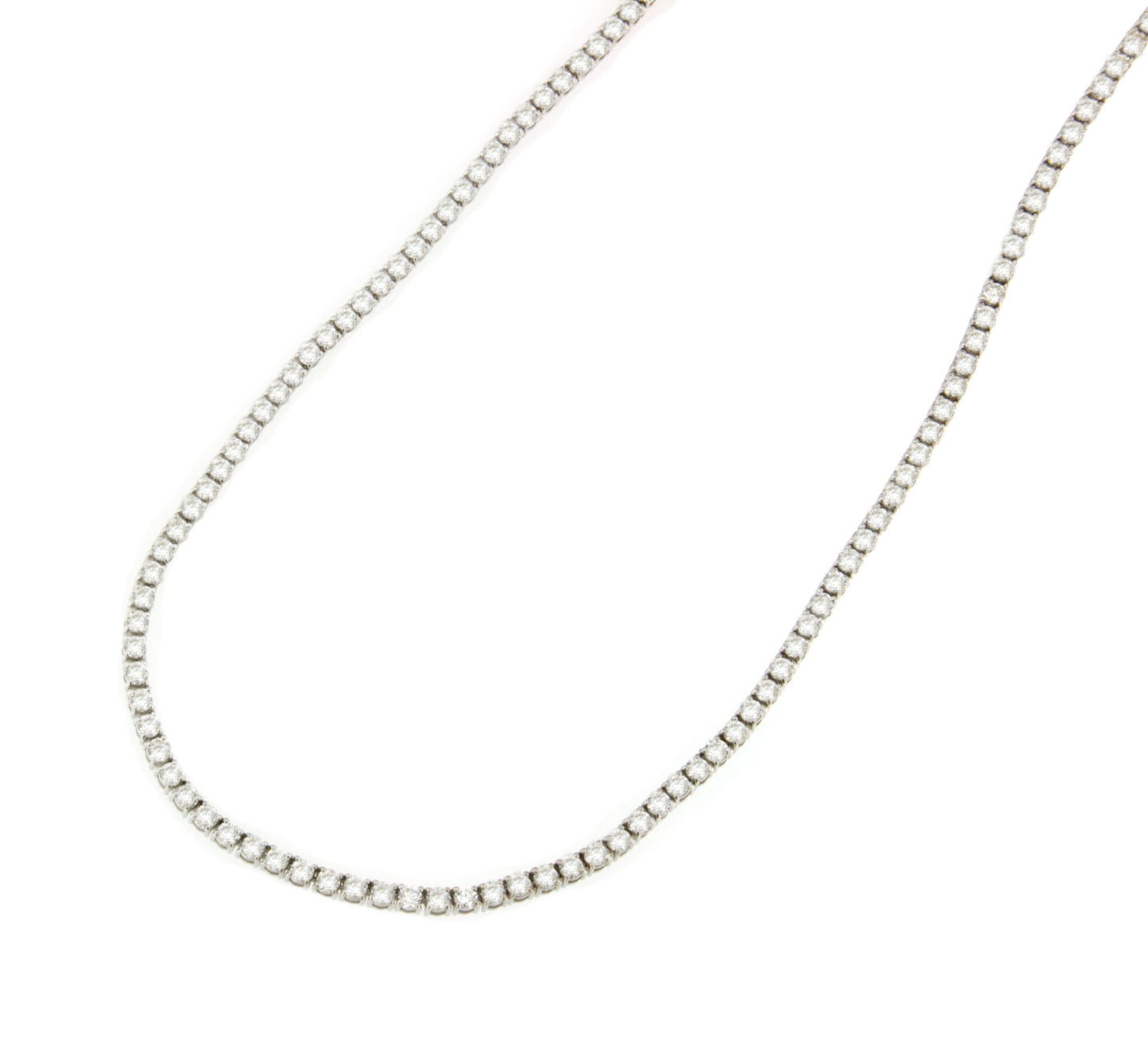 MENDE riviere choker with diamond in 18k white gold.