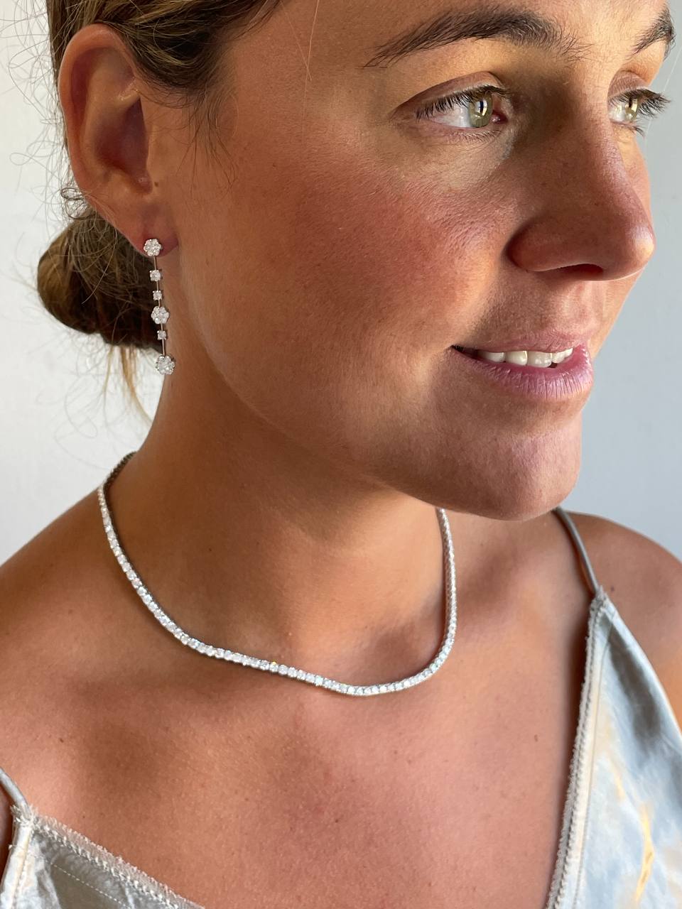 DIEPPE diamond riviere choker in 18k white gold