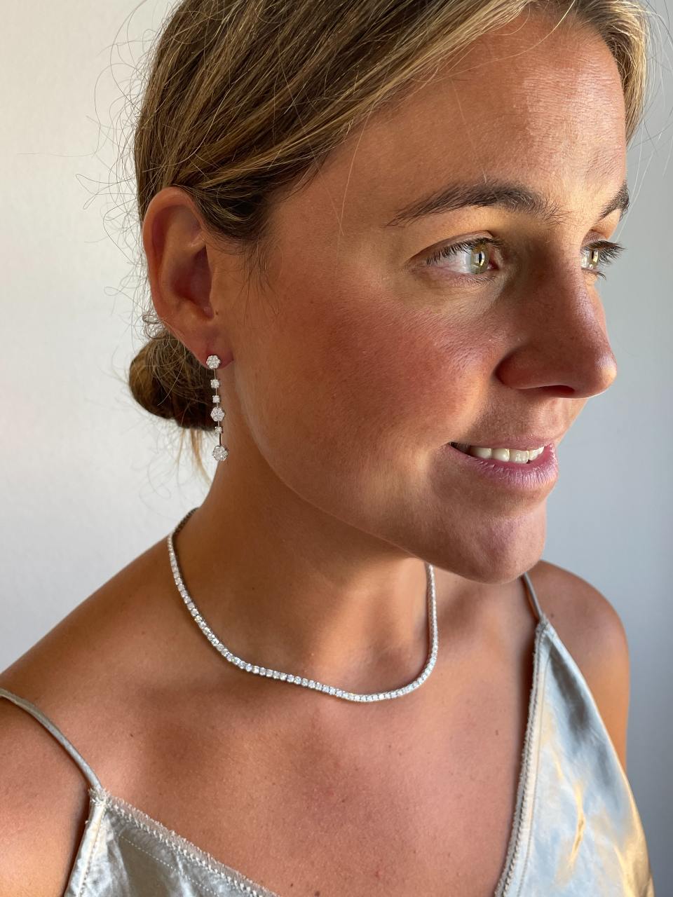 DIEPPE diamond riviere choker in 18k white gold