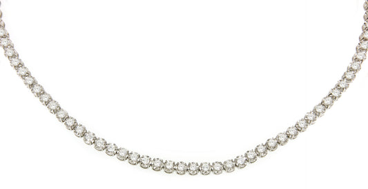 AJACCIO choker in 18k white gold with diamonds