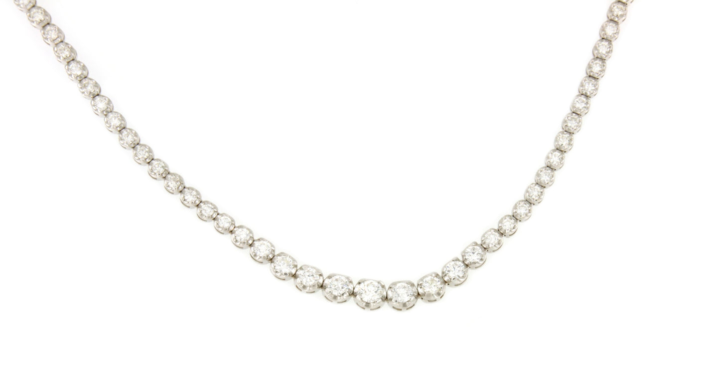 ABBEVILLE diamond riviere choker in 18-karat white gold