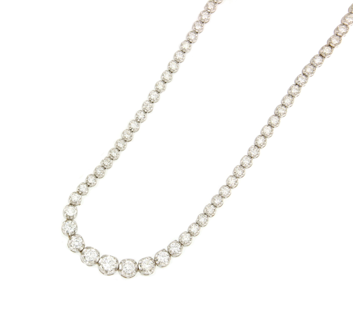 ABBEVILLE diamond riviere choker in 18-karat white gold