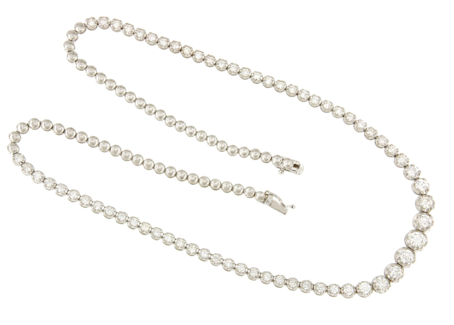 ABBEVILLE diamond riviere choker in 18-karat white gold