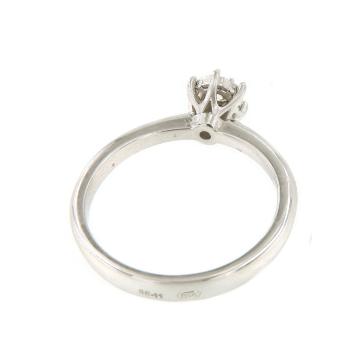 PERIGUEUX solitaire ring with six prongs in 18k gold
