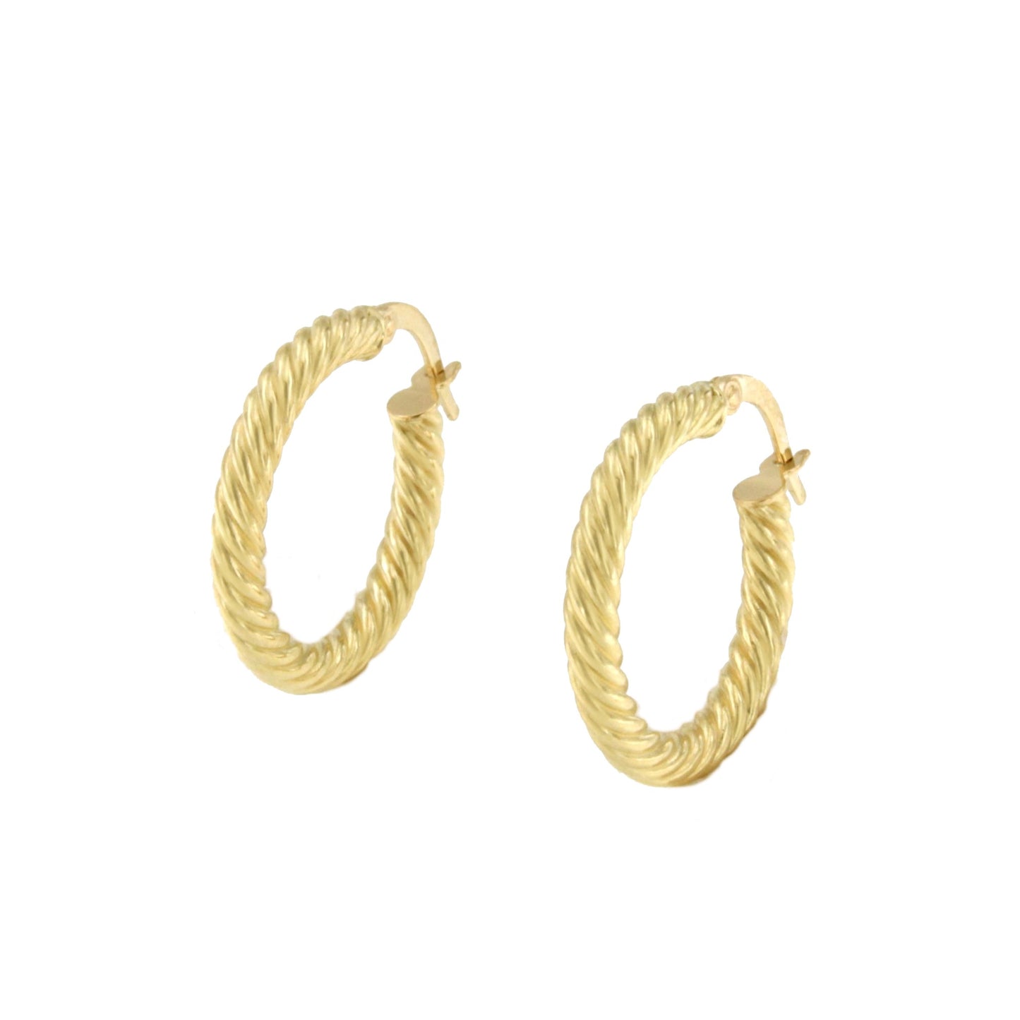 Aro con gallones ISMAT en oro amarillo de 18 kilates y brillo