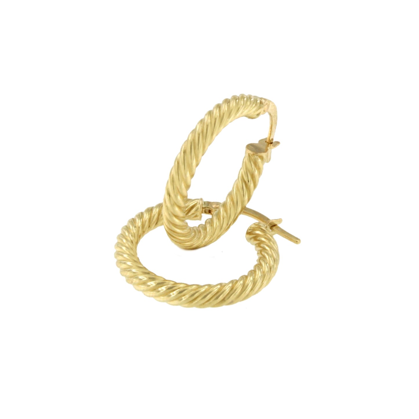 Aro con gallones ISMAT en oro amarillo de 18 kilates y brillo