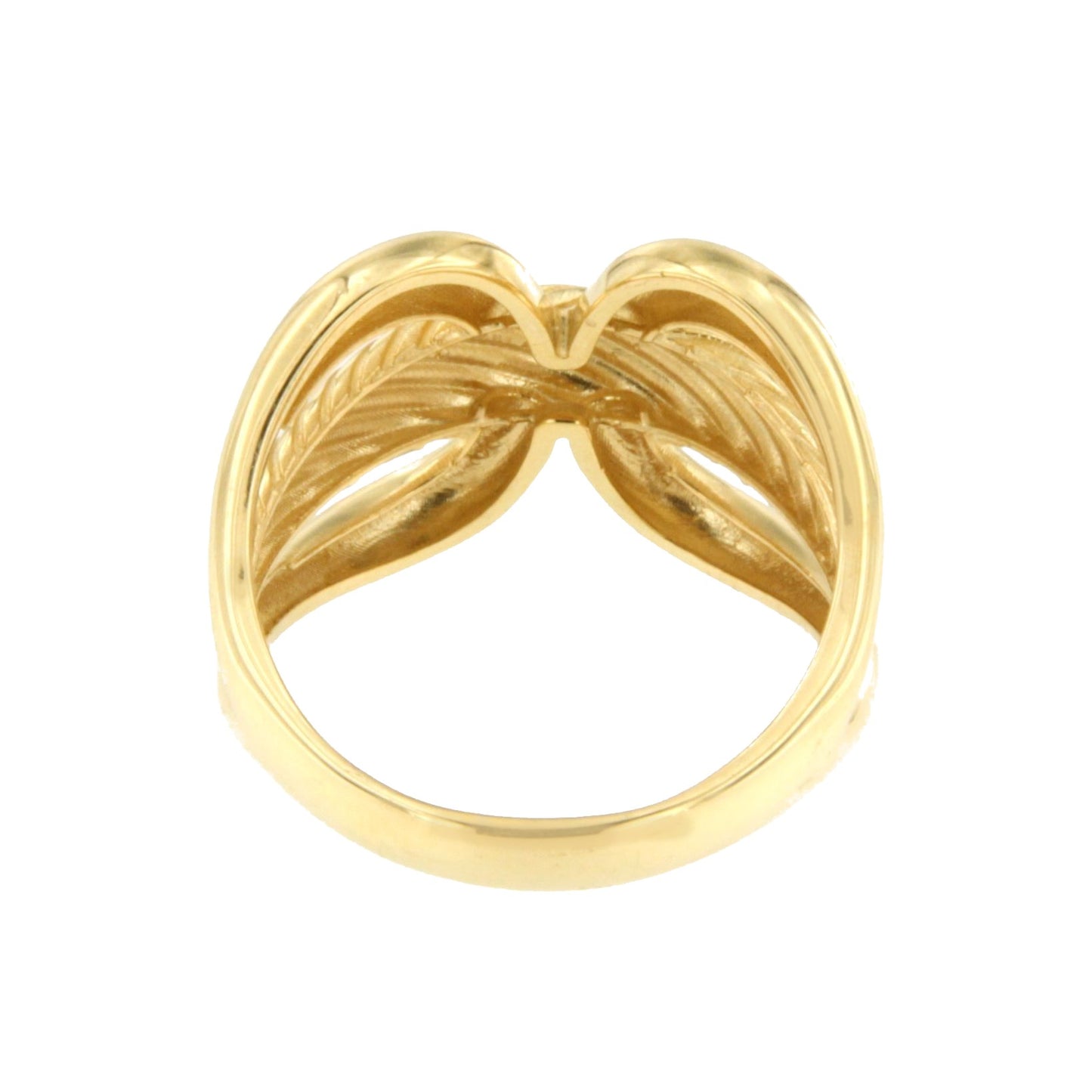 FARO ring in classic 18k yellow gold with gadroons