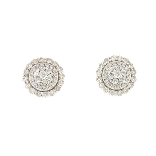 CATALINA detachable earrings in 18k white gold with diamonds