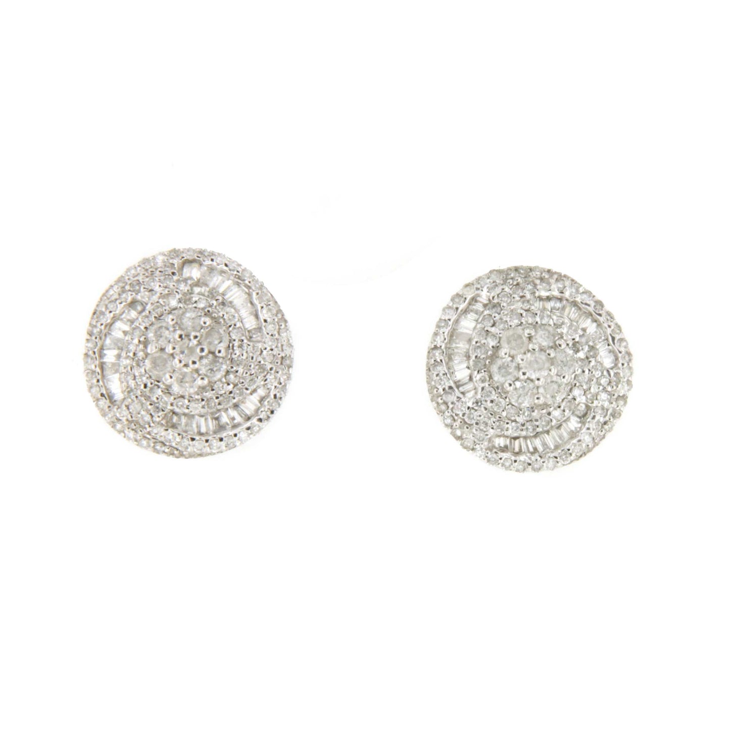 CARMINA detachable earrings in 18k white gold with diamonds
