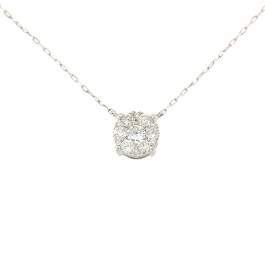 CUPUA choker with 18k white gold center pendant and diamonds