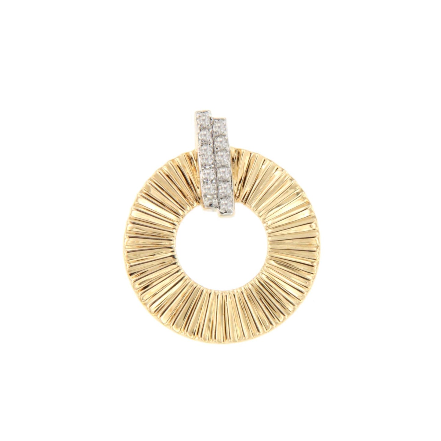 Colgante YALINA en oro amarillo 14 ktes con brillantes