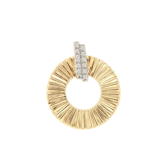 YALINA pendant in 14k yellow gold with diamonds