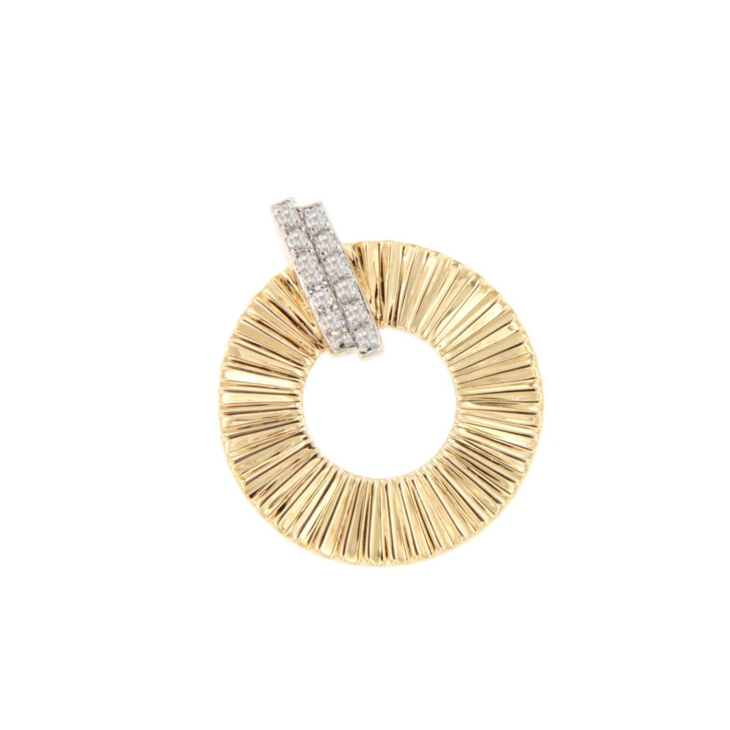 Colgante YALINA en oro amarillo 14 ktes con brillantes