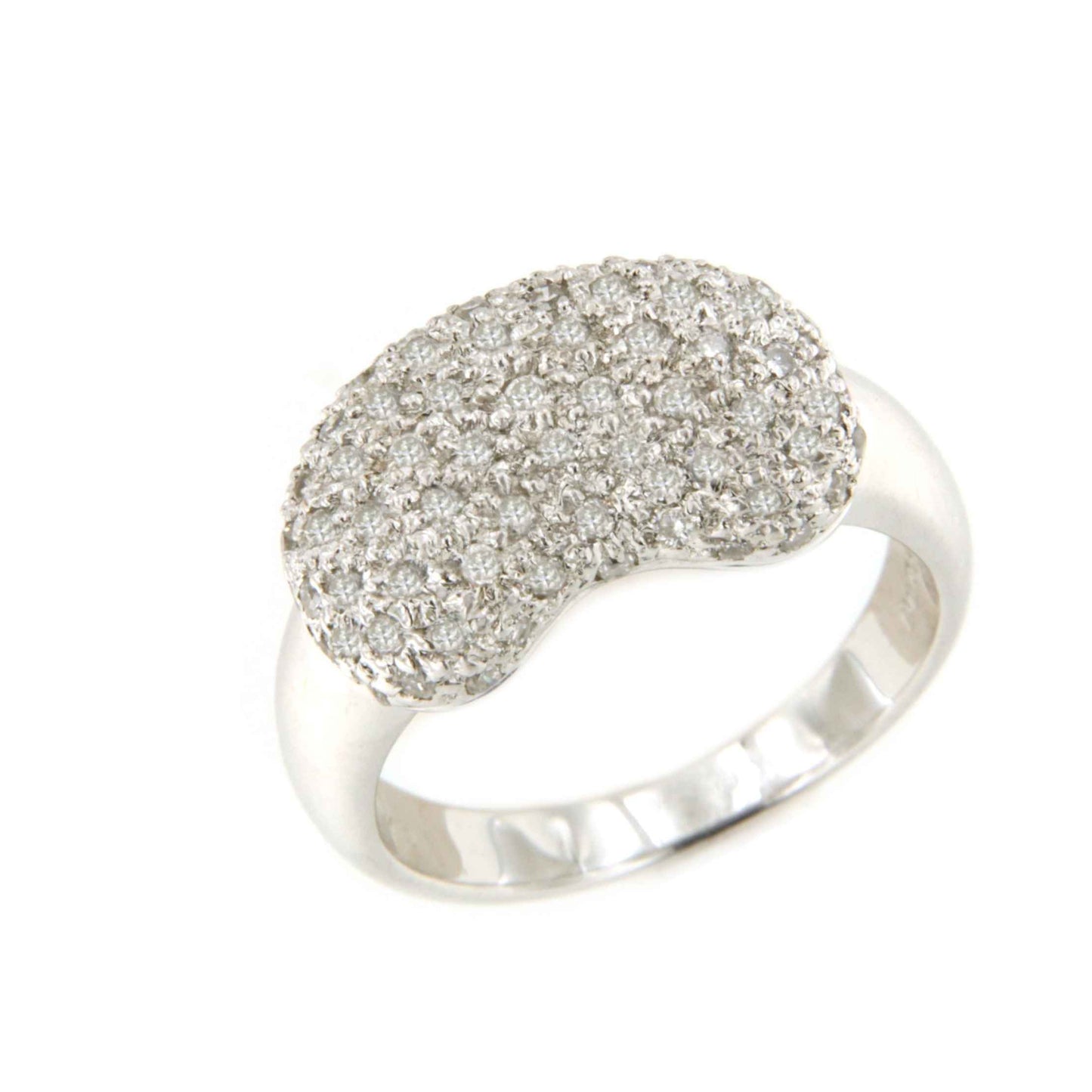 ROBLEDO ring in 18k white gold with diamonds.