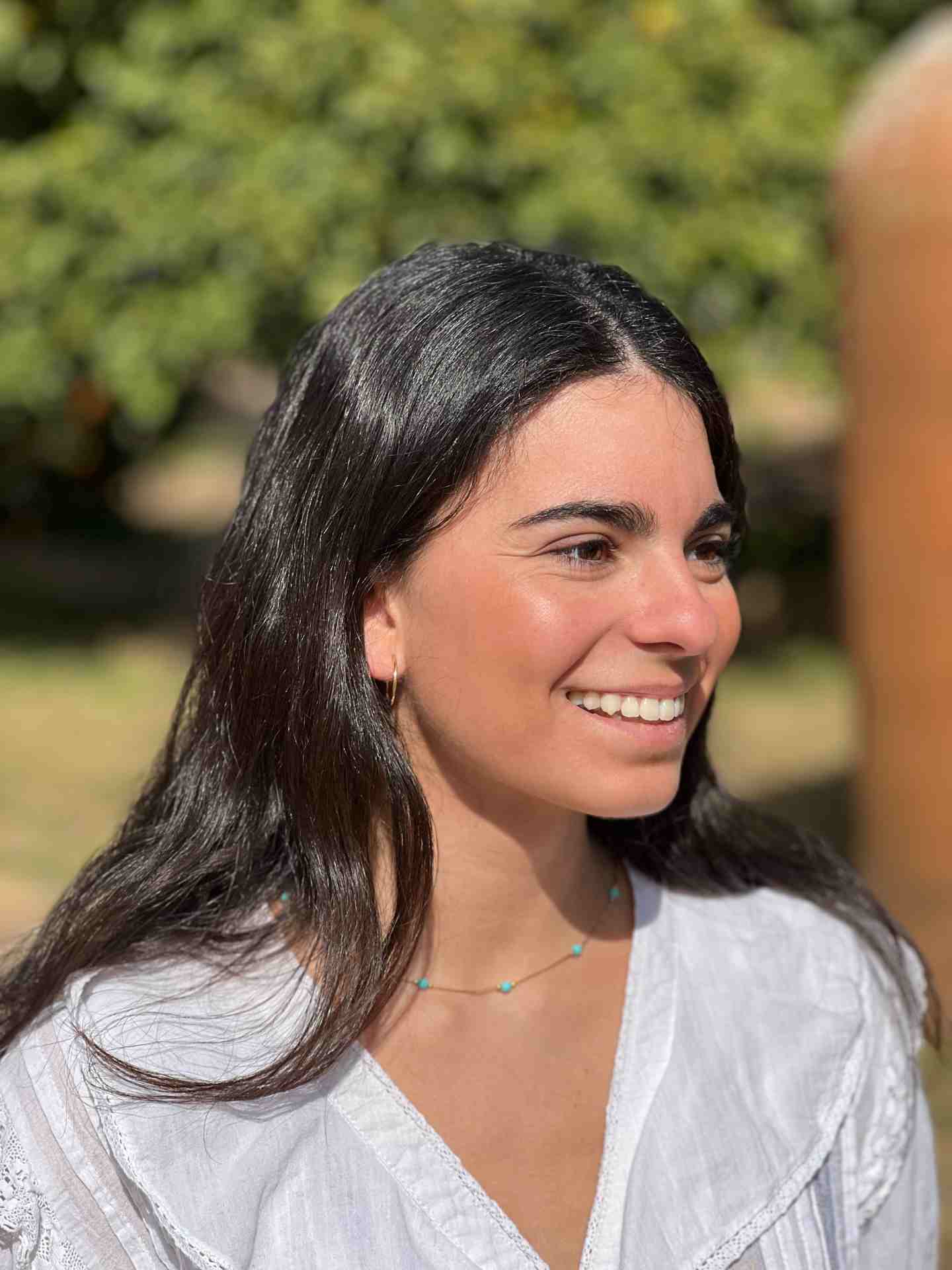 PILLO choker in 18k gold and turquoise