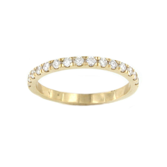 CHOCO, 18-karat gold wedding band with brilliant-cut diamonds