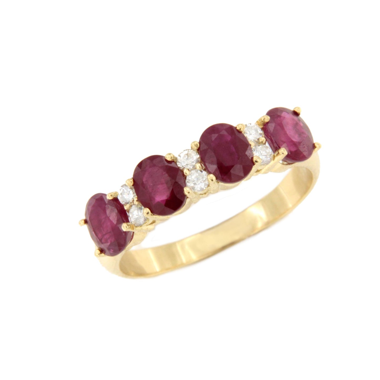 DRAPER alianza oro blanco zafiros rubies o esmeraldas con brillantes