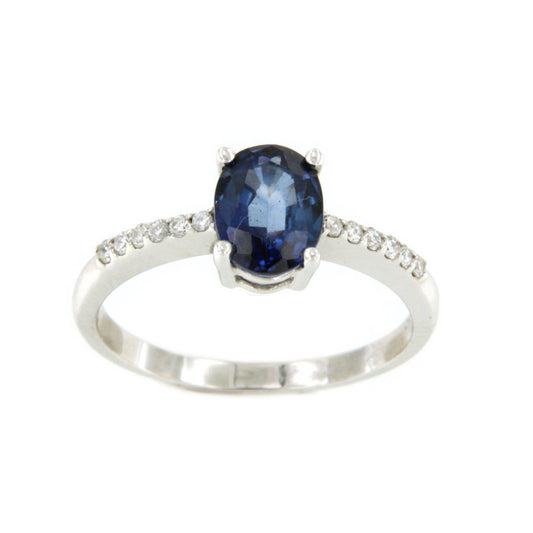 TOLIMA, sapphire, ruby and emerald ring in white gold and diamonds.