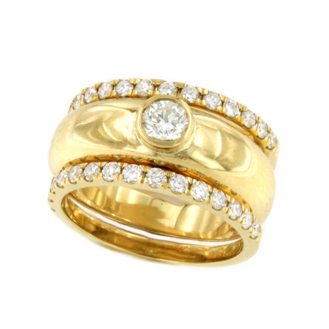 CHOCO, alianza de oro de 18 kilates en diamantes talla brillantes