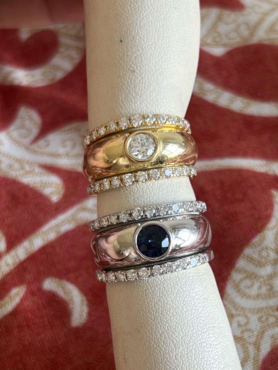 CHOCO, alianza de oro de 18 kilates en diamantes talla brillantes